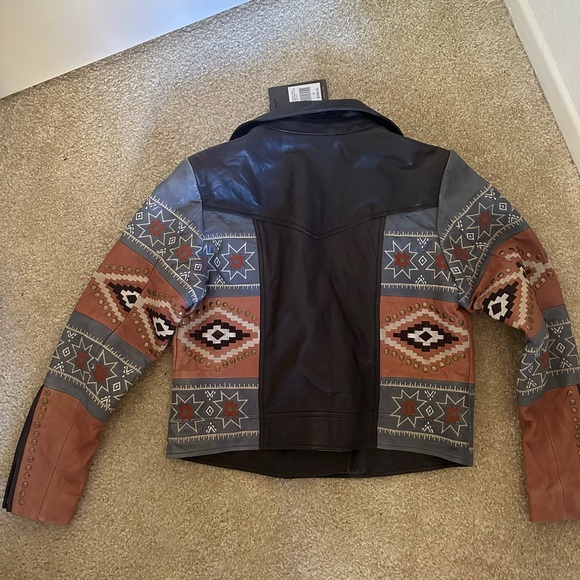 Real leather jacket NWT - Picture 2 of 3